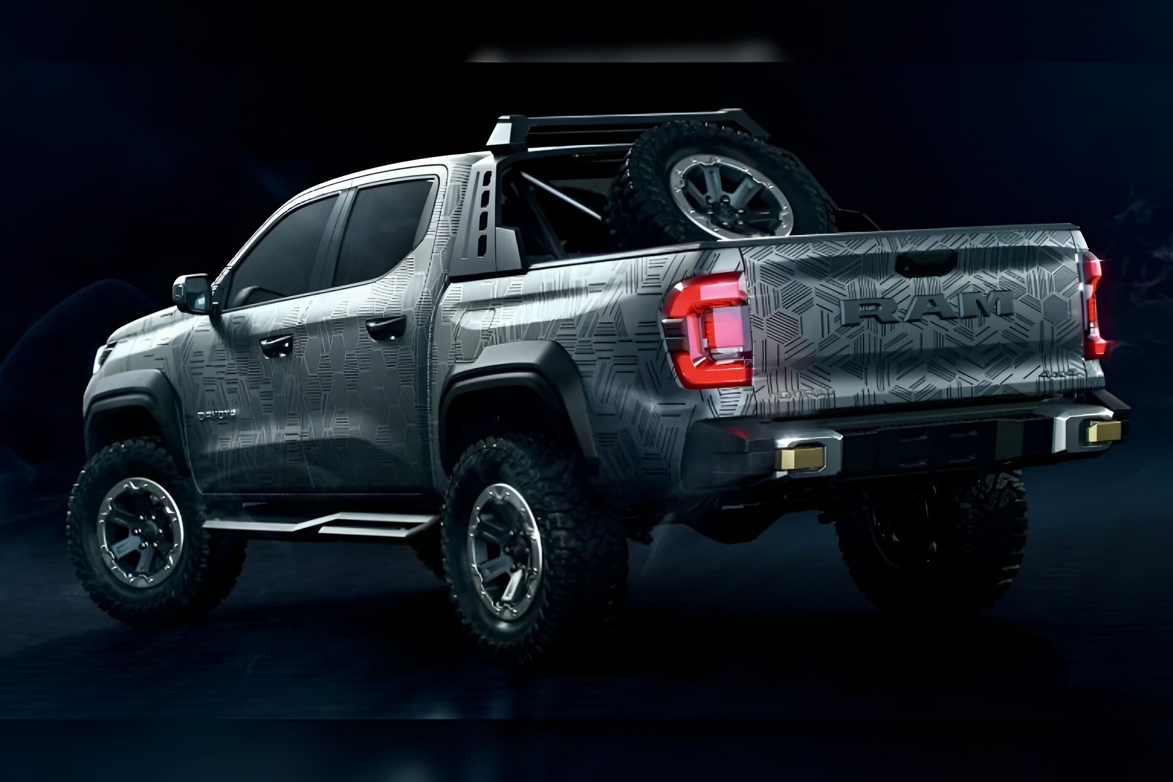 2026 Ram Dakota Nightfall Concept Teased, Likely to Rival Hilux GR Sport & Ranger Raptor 1.jpg
