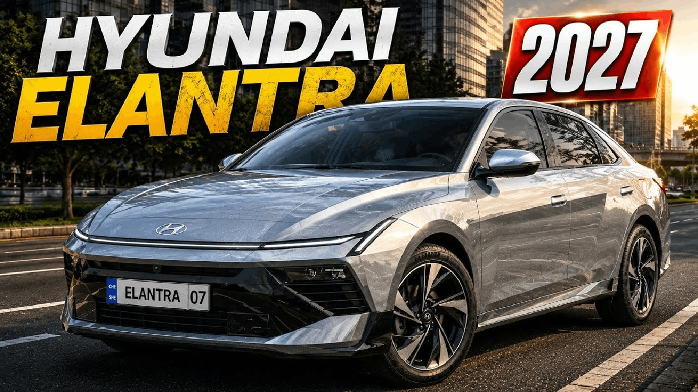 2027 Hyundai Elantra Revealed With Futuristic Design, Bigger Cabin and More Powerful Hybrid