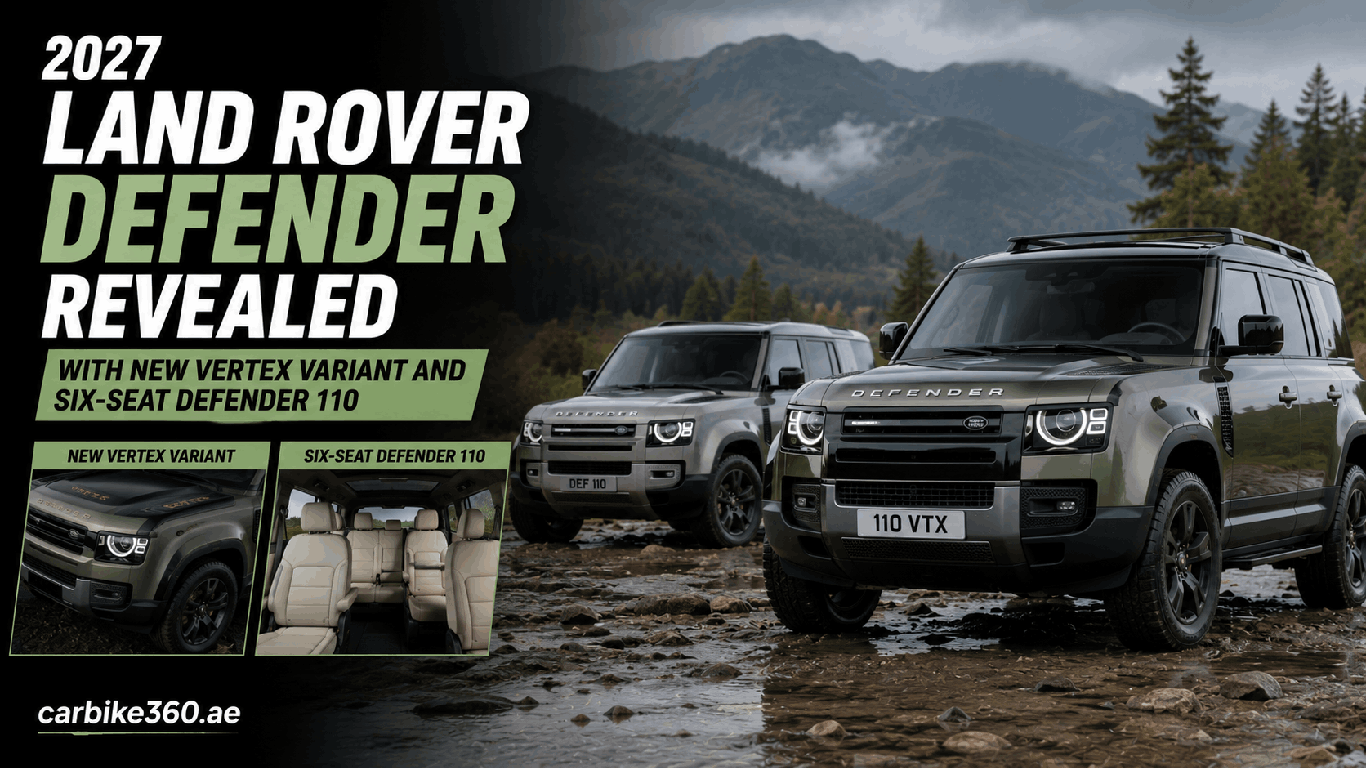 2027 Land Rover Defender Revealed With New Vertex Variant and Six-Seat Defender 110