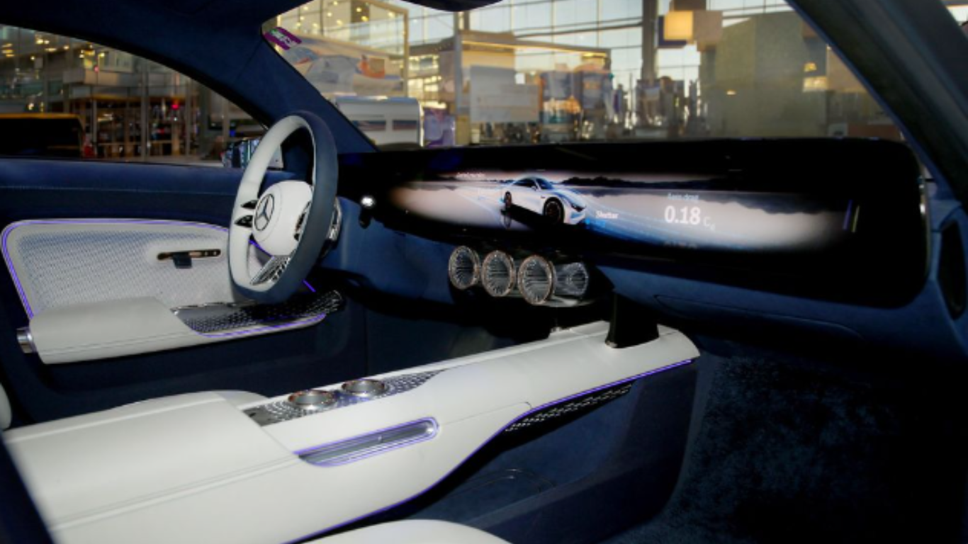 Mercedes-Benz VISION EQXX made its debut at LEAP 2024 in Saudi Arabia