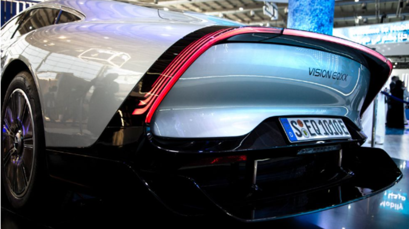 Mercedes-Benz VISION EQXX made its debut at LEAP 2024 in Saudi Arabia