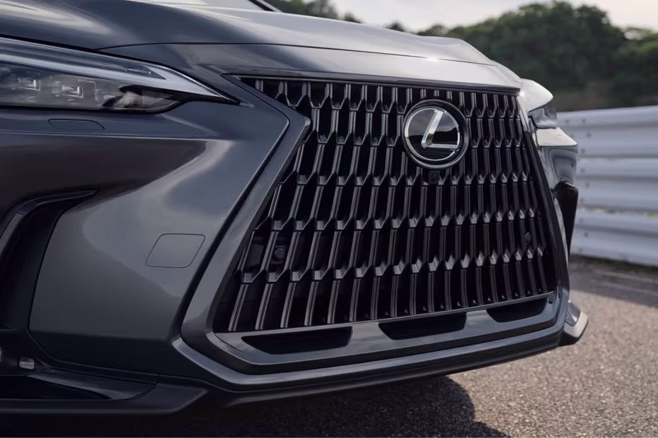Lexus NX Sonic Chrome Front Side Grill View