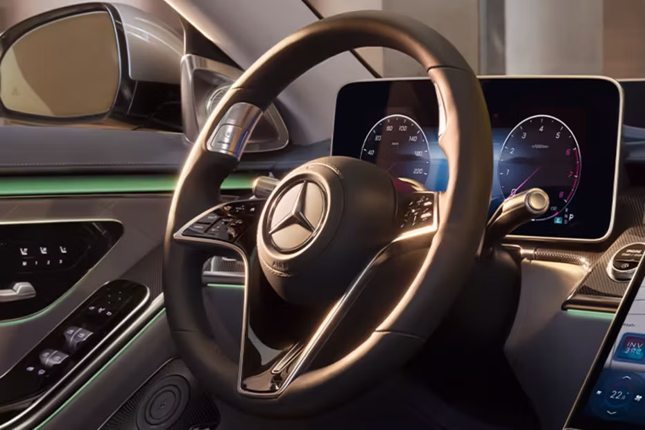 Mercedes-Benz S-Class Steering Wheel And Tachometer