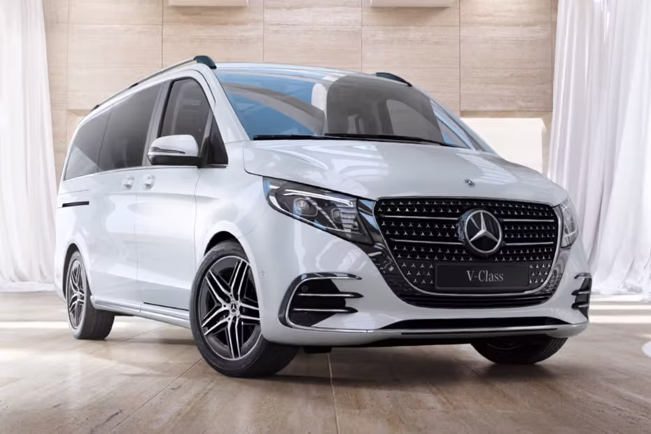 Front Grille- Mercedes-Benz V-Class Pearl White Van Front Grille Design