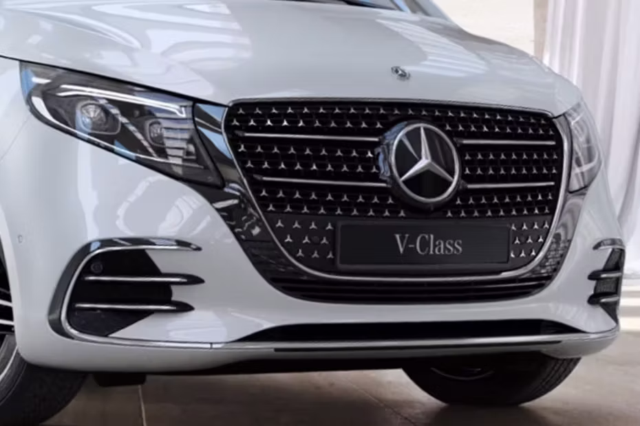 Front Grille- Mercedes Benz V-Class Pearl White Front grille Left Side LED And Fog Lamp With Logo