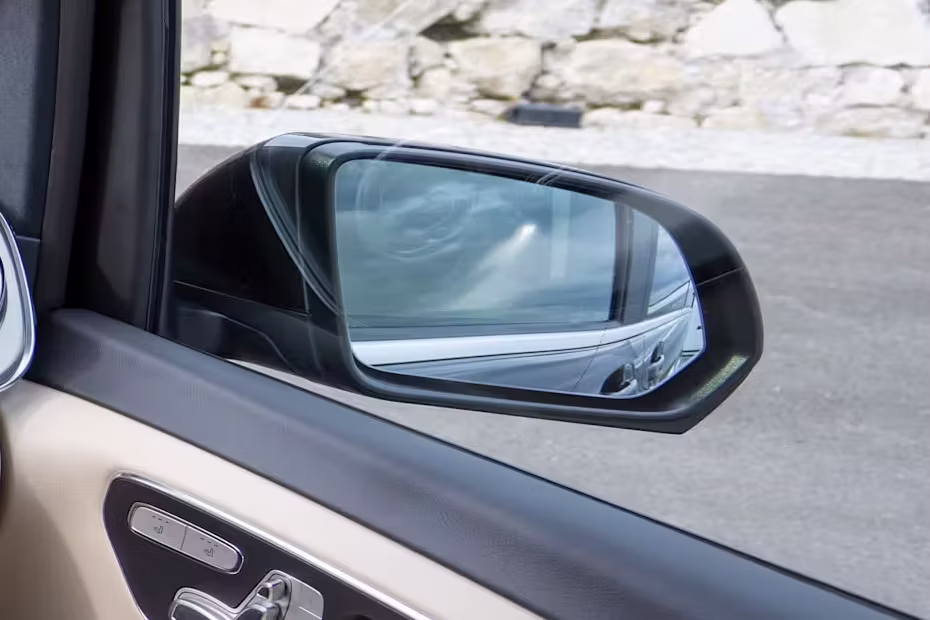 Side View- Mercedes-Benz V Class Van Peral White Front Side Mirror View