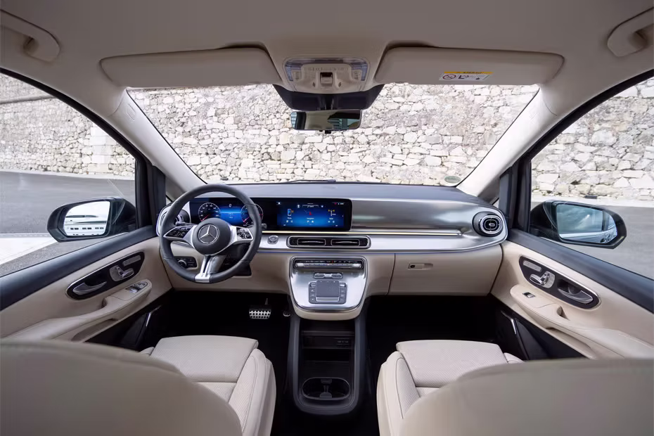 Dashboard- Mercedes-Benz V-Class Dashboard Layout With Dual Integrated Display