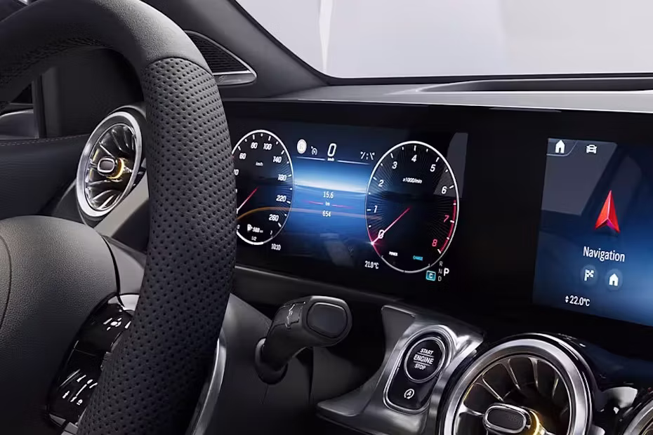 Mercedes-Benz GLB Class TachoMeter Steering Wheel Close Up