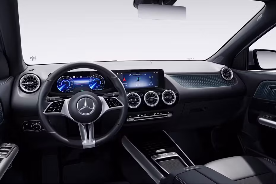 Mercedes-Benz EQA Dashboard Layout Floating Touchscreen Display With Steering Wheel And AC Vents