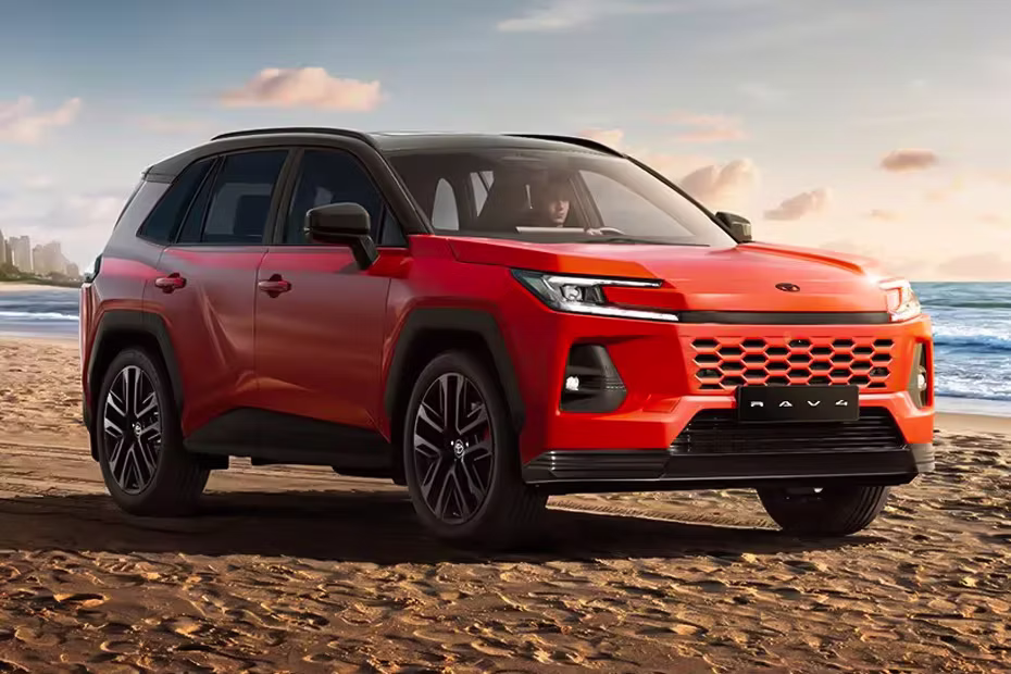 Toyota RAV 4 HEA Emotional Red/Black Side Angle Front View Alloy Wheel 