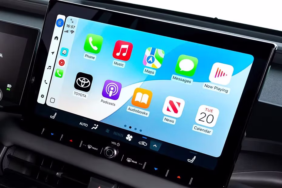 Toyota RAV 4 HEV Stereo Closer View With Controls