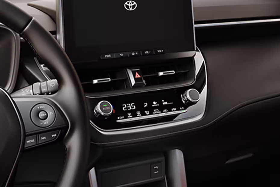 Toyota Corolla Crass Hybrid AC Controls And Front AC Vents