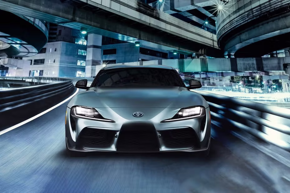 Toyota Supra Front View LED DRLs Bold Look