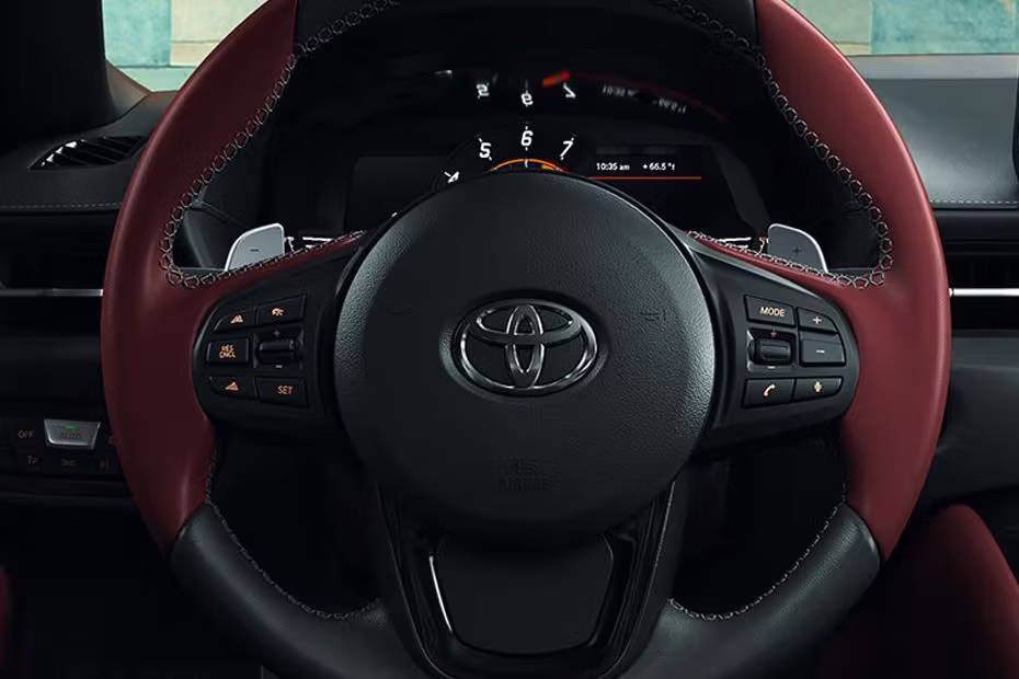 Toyota Supra Steering Wheel And Steering Controls With Dual Tone Steering