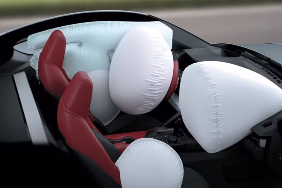 Toyota Supra Open Air Bag Front Side View