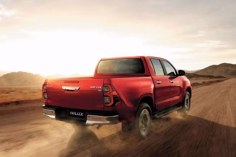 Toyota Hilux Rear Angle View Side Wheel