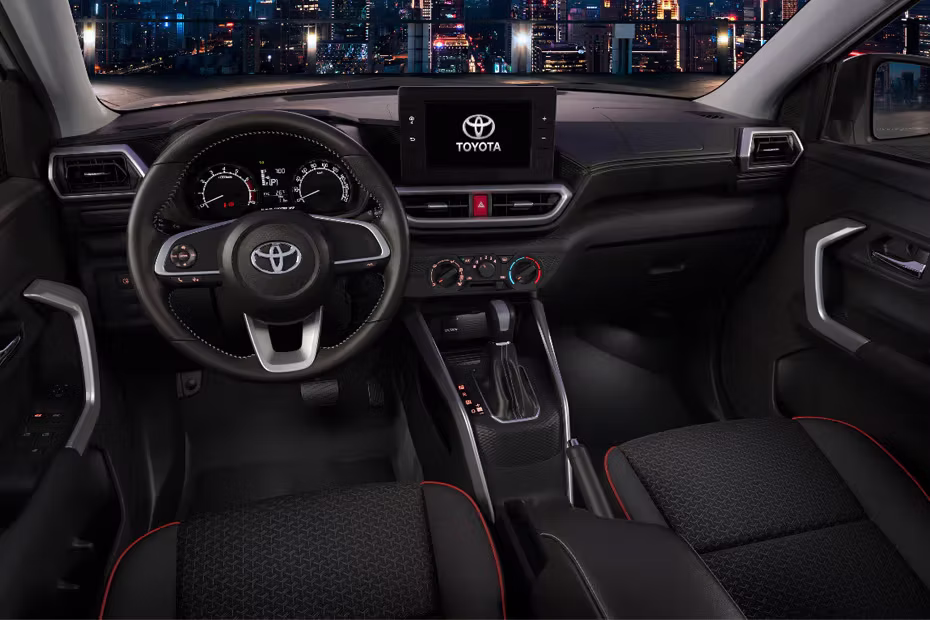Toyota Raize Dashboard Floating Touch Screen With Steering Wheel