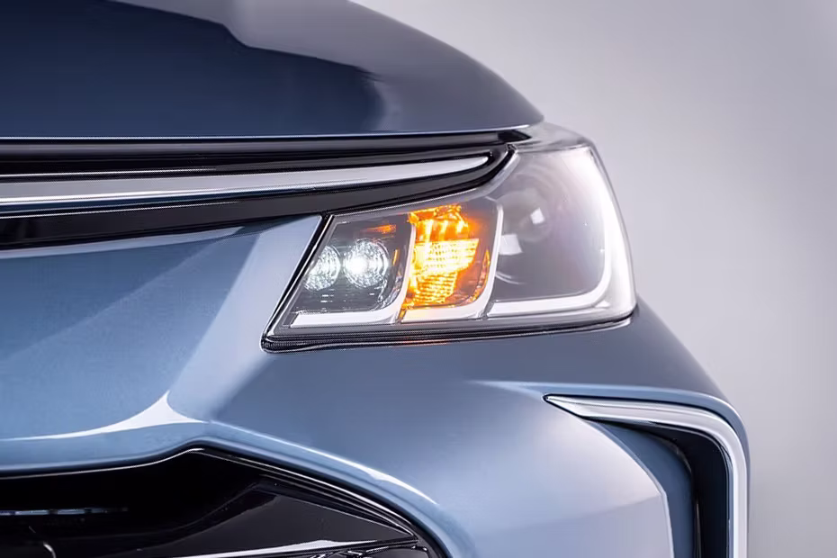 Toyota Corolla Celestite Grey Front LED DRL View
