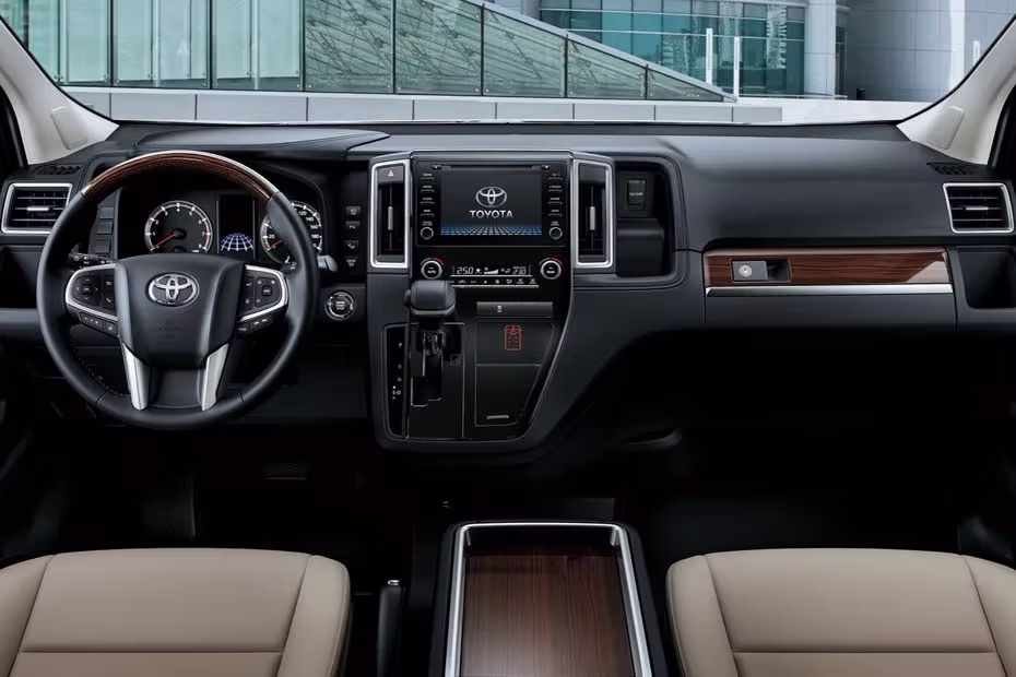 Toyota Granvia Dashboard Layout With Dual Tone Interior