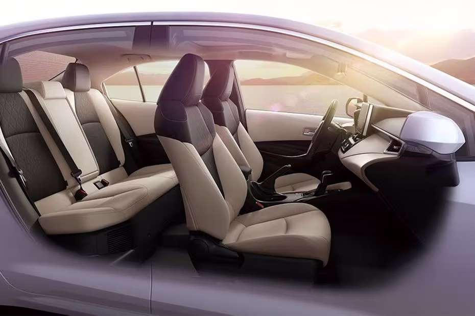 Toyota Corolla Hybrid Front Seats And Rear Seats View