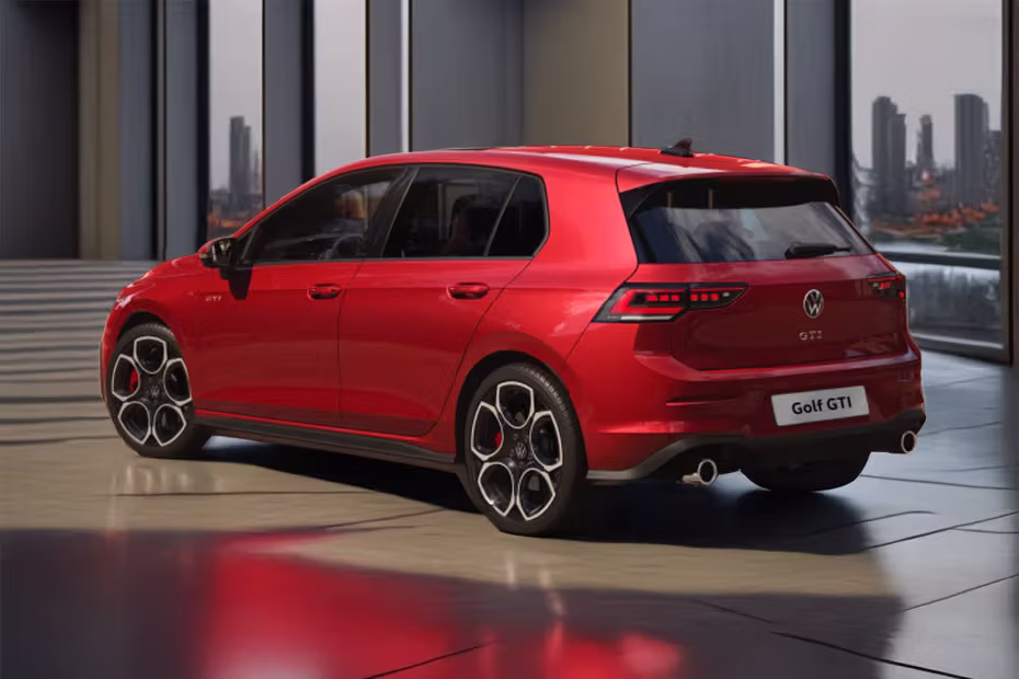 Volkswagen Golf GTI Rear Cross Side View