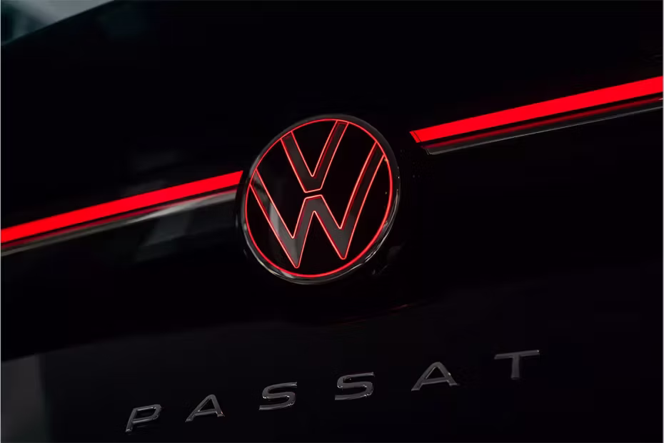 Volkswagen Passat Logo Closer View