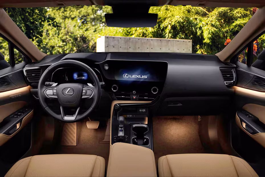 Lexus NX Dashboard Floating Display With Dual Ton Interior And Steering Wheel