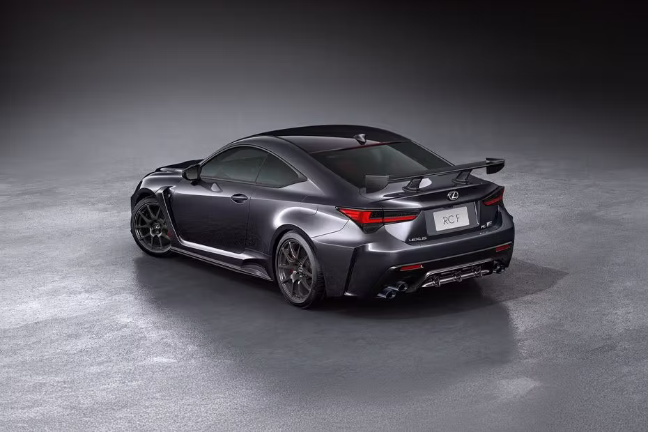 Lexus RC F Rear Left Side Top View with Tail Light