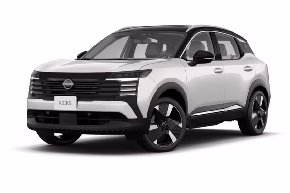 Nissan Kicks Aspen White Super Black