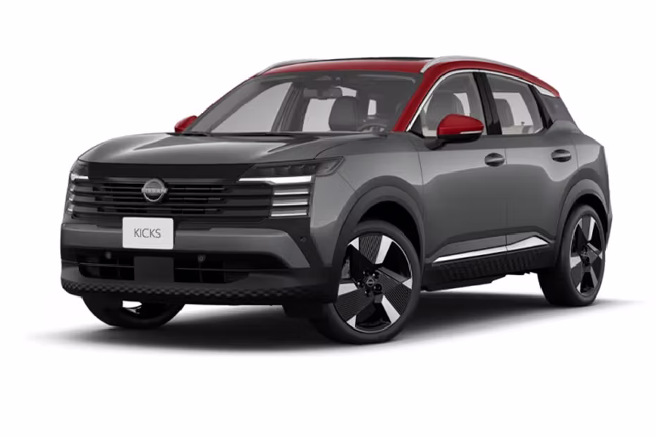 Nissan Kicks Gun Metal Scarlet Amber