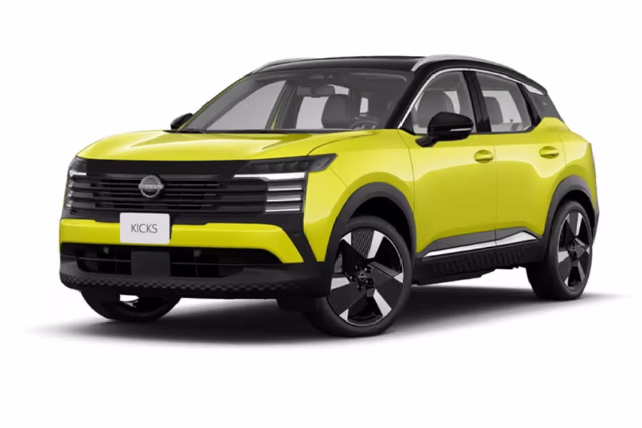 Nissan Kicks Yuzu Yellow Super Black