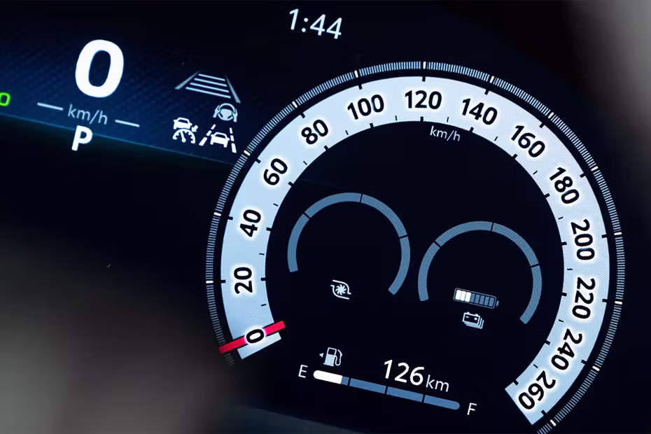 Toyota Land Cruiser Hybrid TachoMeter Close-Up View