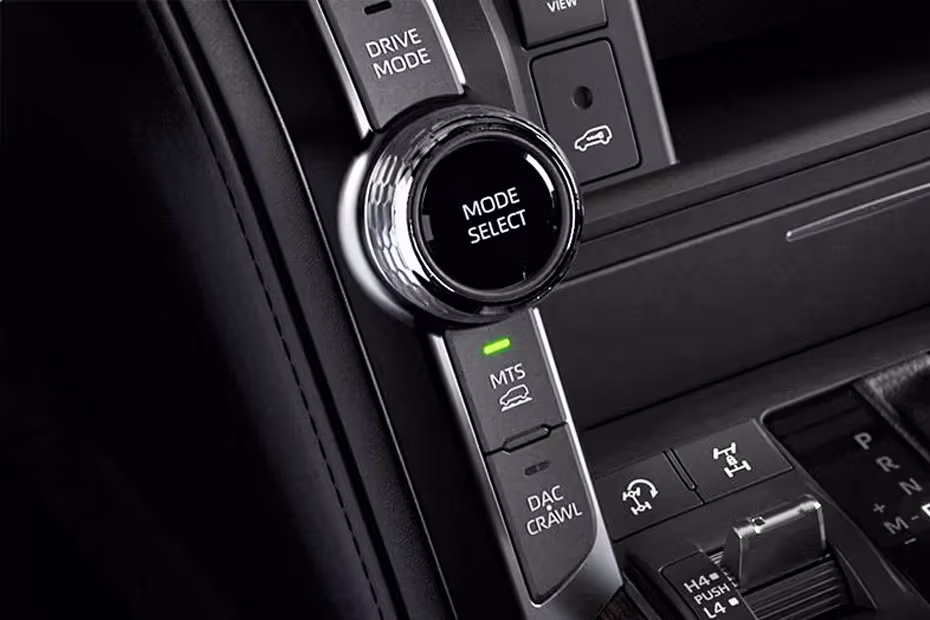 Toyota Land Cruiser Hybrid Center Controls And Mode Select 