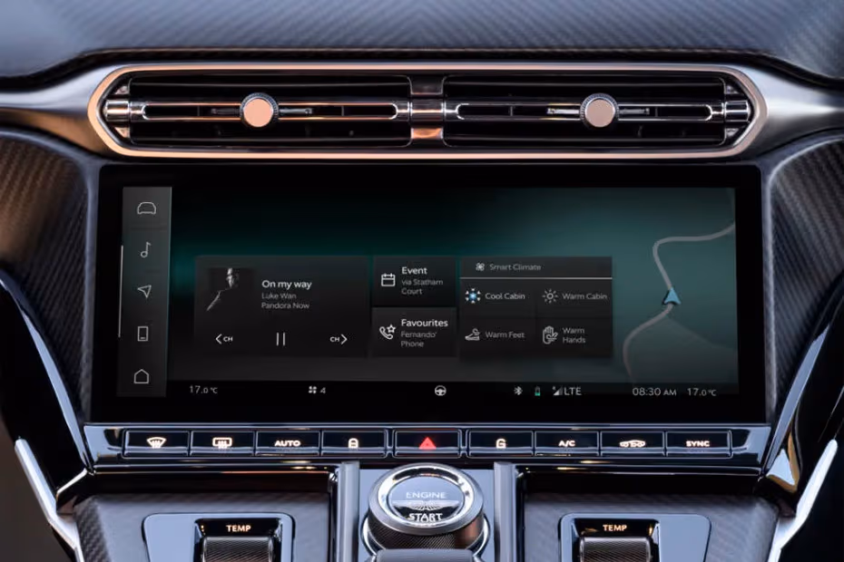 Aston Martin Vantage 2026 Floating Touchscreen Infotainment System