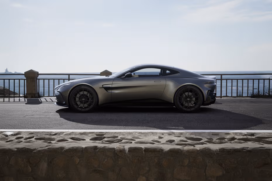 Aston Martin Vantage 2026 Left Side Profile with Alloy Wheels