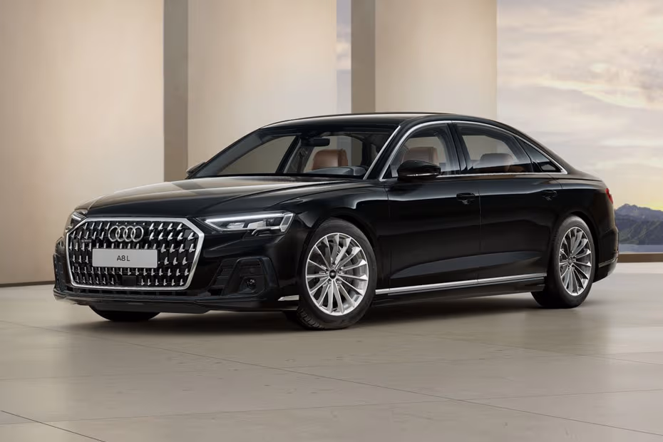  Audi A8 L 2026 front left side angle view