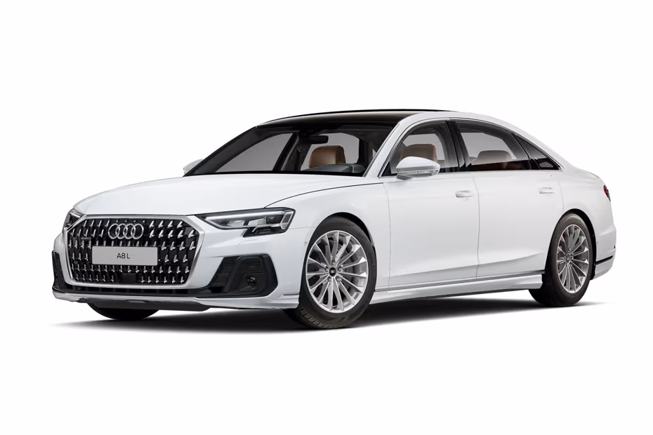 Audi A8 L 2026 Glacier White Metallic Colour