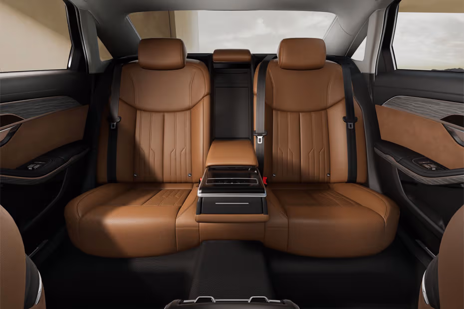  Audi A8 L 2026 interior second row rear seats view