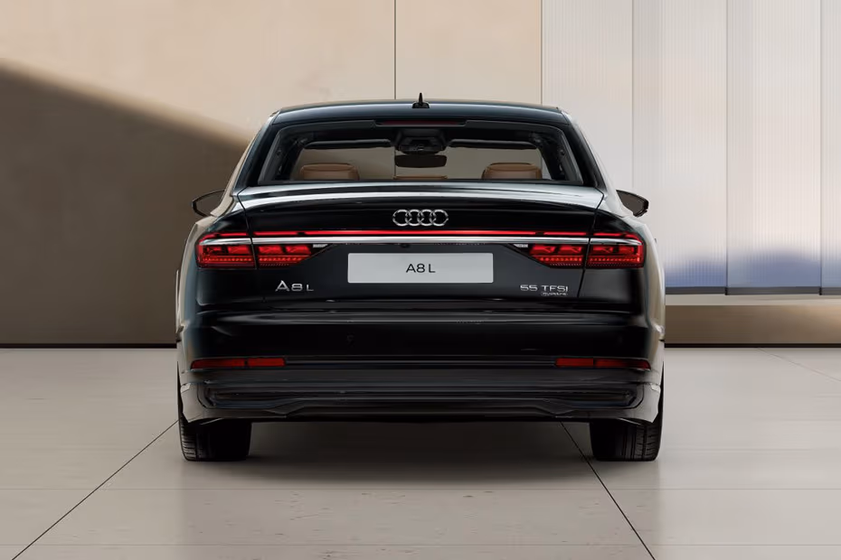  Audi A8 L 2026 rear view with LED Taillight