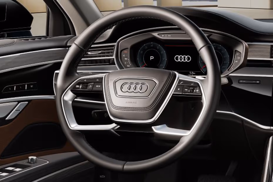  Audi A8 L 2026 Steering Wheel Horn Pad with brand emblem