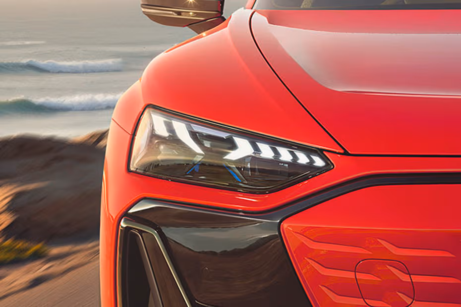 Audi E-tron GT 2026 Front View With LED Headlights