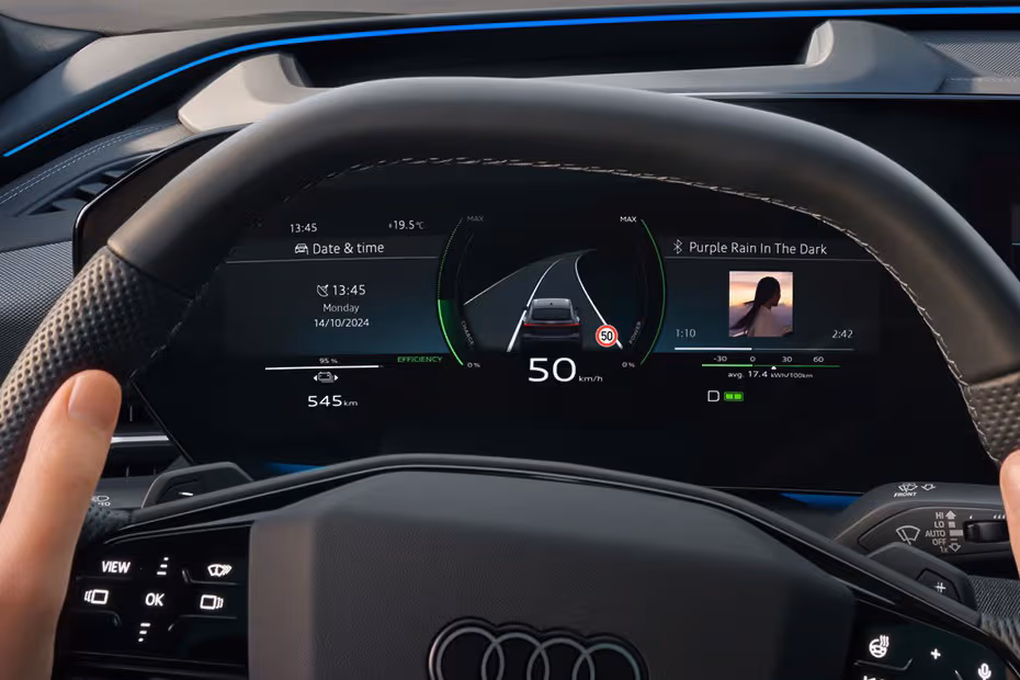 Audi Q6 Sportback e-tron 2026 Interior Digital Instrument cluster and driver display screen