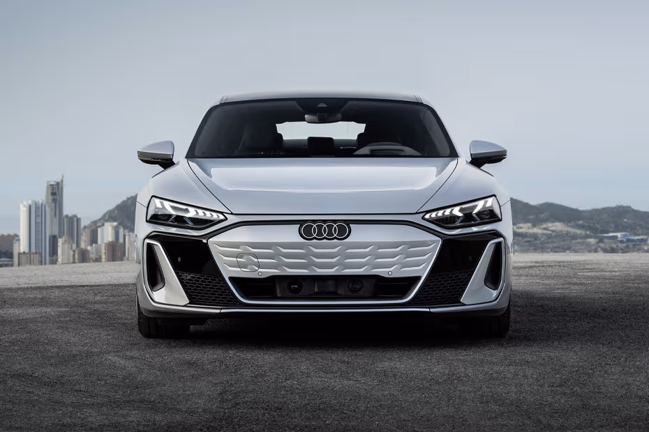 Audi S E-Tron GT 2026 front view with LED Headlights