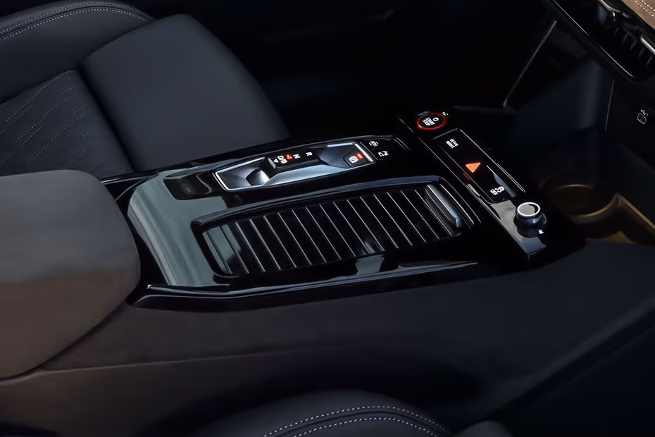 Audi SQ6 Sportback e-tron 2026 Dashboard controls with drive mode selector