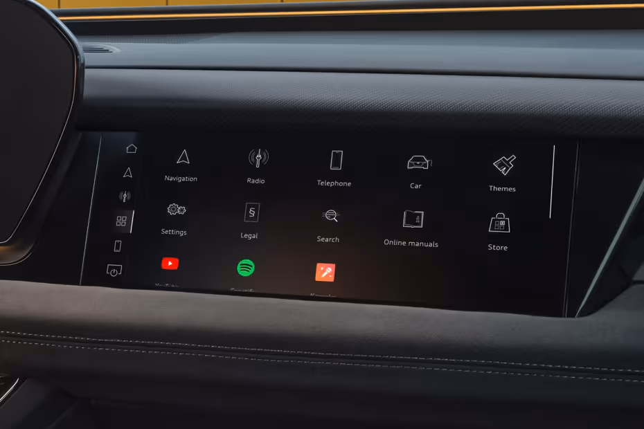 Audi SQ6 Sportback e-tron 2026 Floating Touchscreen Infotainment System
