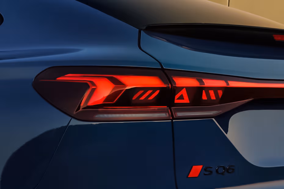 Audi SQ6 Sportback e-tron 2026 LED Taillight Close-up
