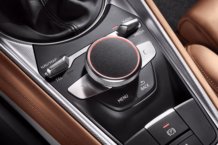 Audi TT Coupe 2026 Dashboard controls with drive mode selector