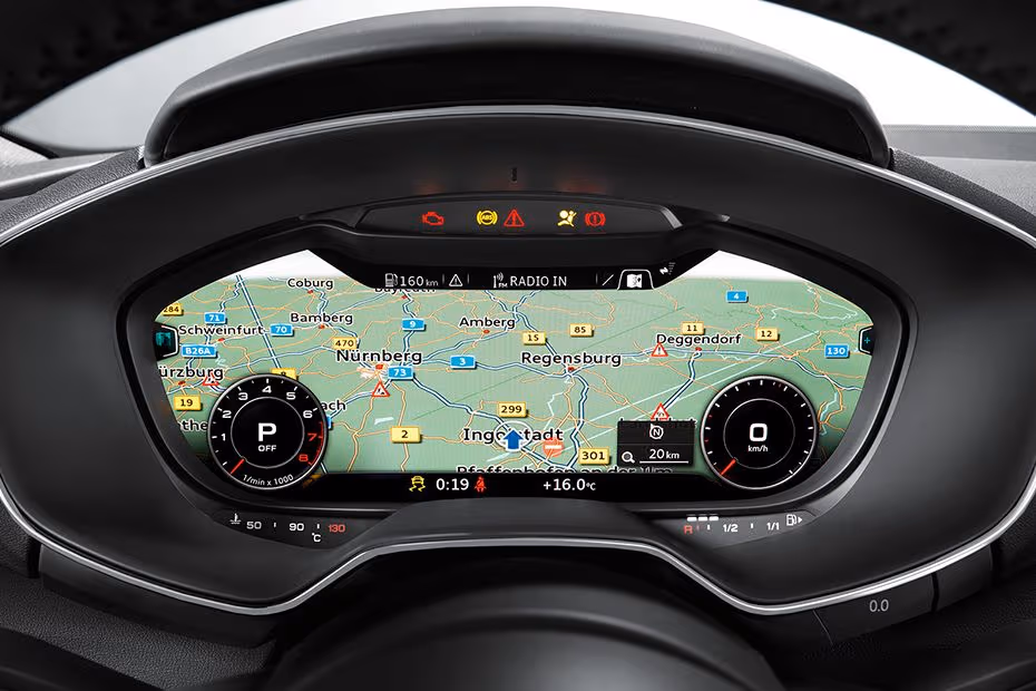 Audi TT Coupe 2026 Infotainment system displaying navigation interface