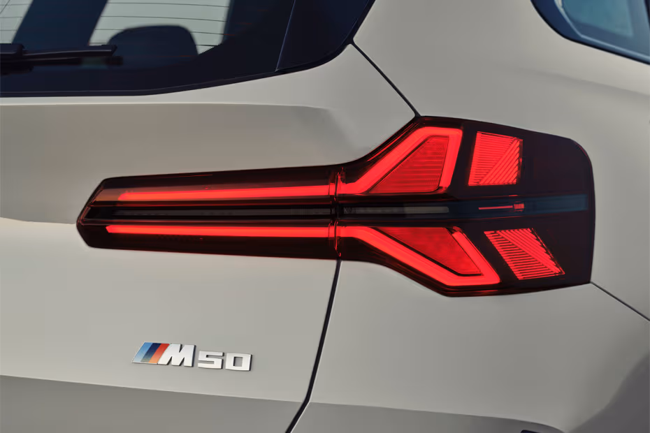 BMW X3 2026 Beige Colour SUV Exterior LED Taillight close-up view