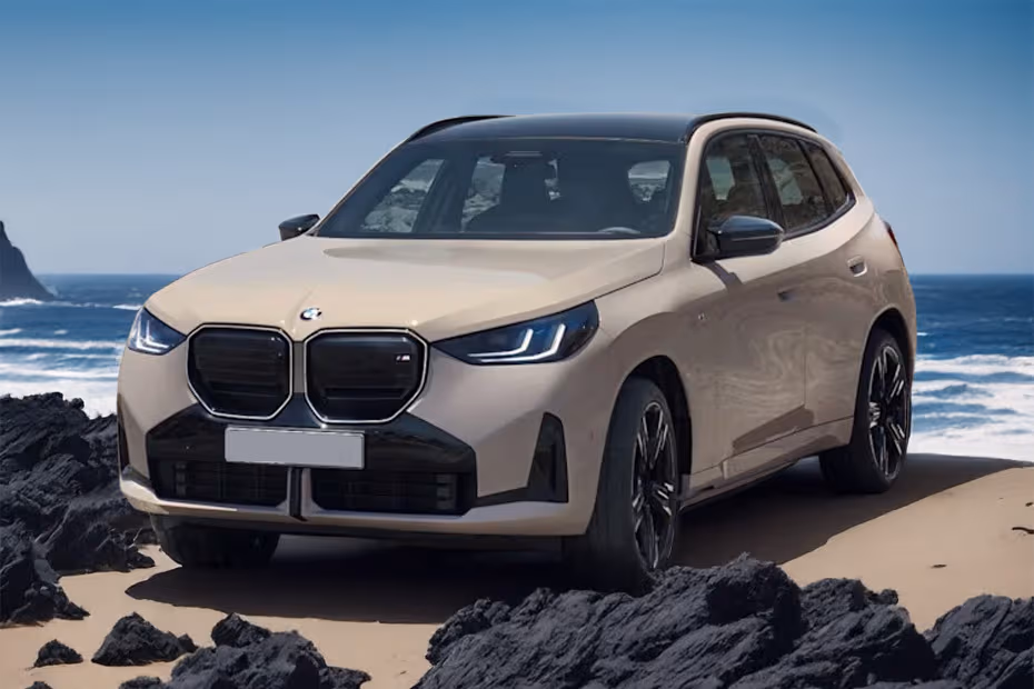 BMW X3 2026 Beige Colour SUV Exterior Left Front angle side view